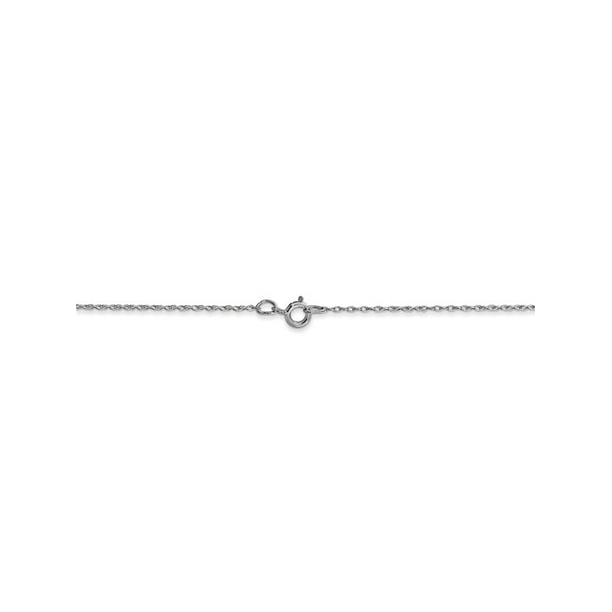0.55 MM 14k Solid White Gold Thick Box Chain All Sizes 13" 15" 16" 18" 20" 22"